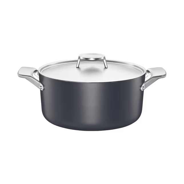 Taiten pot with lid 3,5 l - Black - Fiskars