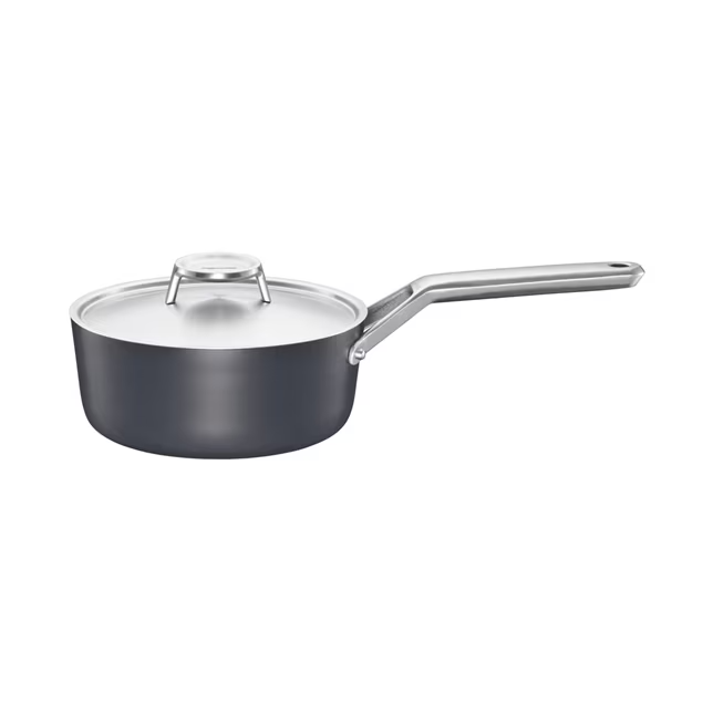 Fiskars Taiten saucepan with lid 1,6 l Black | Scandinavian Design | Saucepans | Black