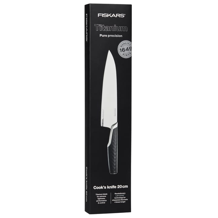 Titanium knife 20 cm, Black Fiskars