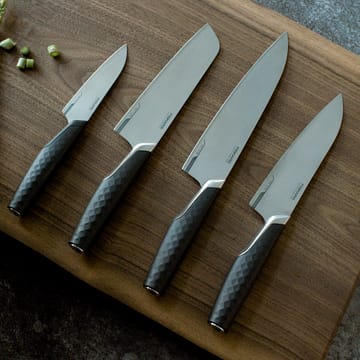 Titanium santoku knife 16 cm - Black - Fiskars