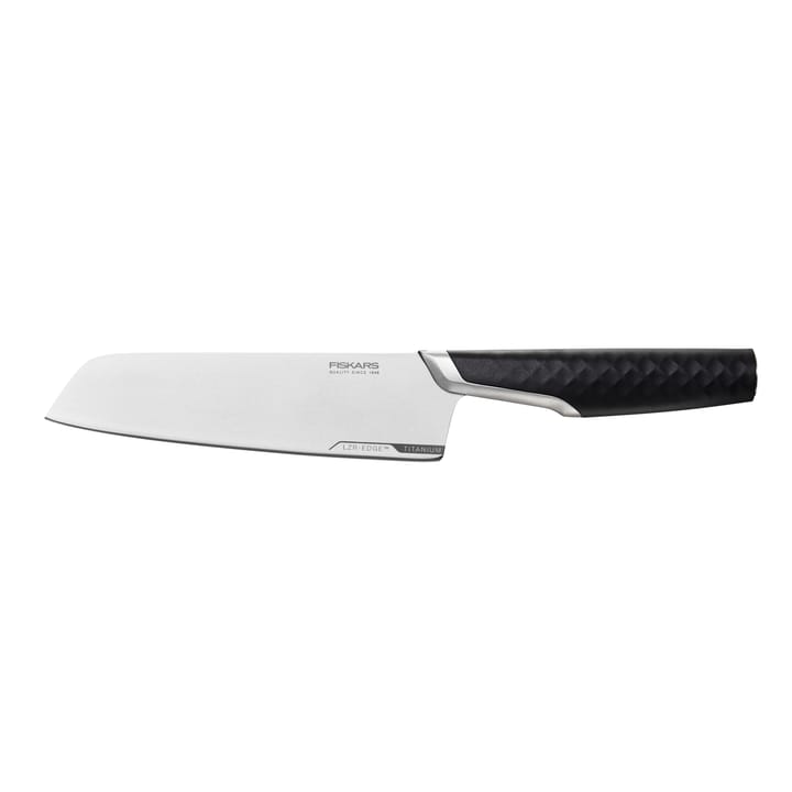 Titanium santoku knife 16 cm - Black - Fiskars