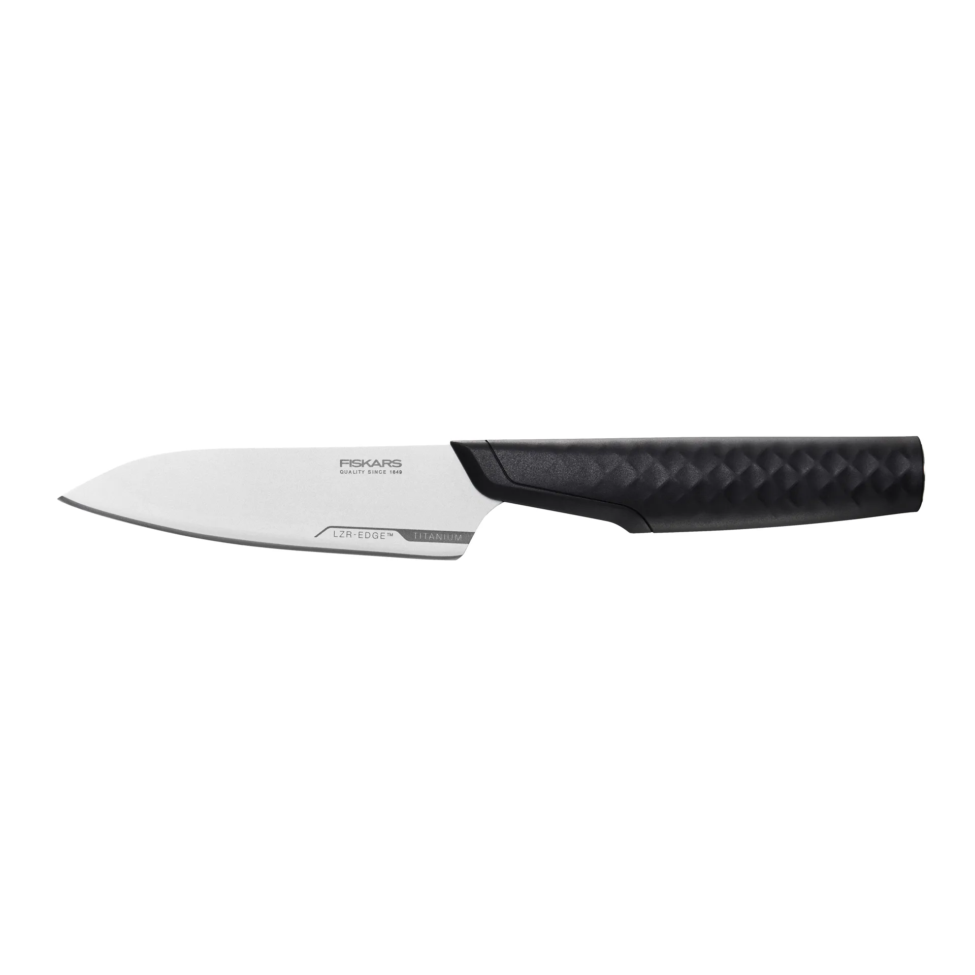 Titanium vegetable knife 10 cm, Black Fiskars