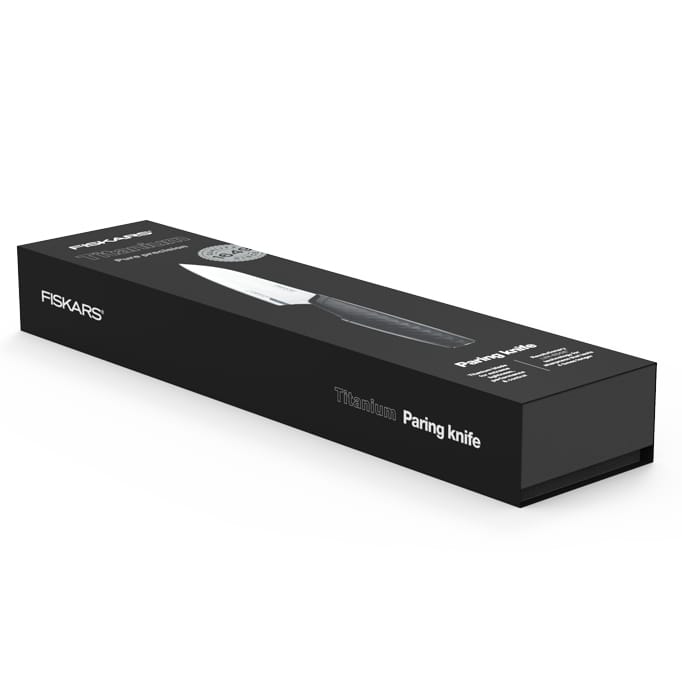 Titanium vegetable knife 10 cm, Black Fiskars