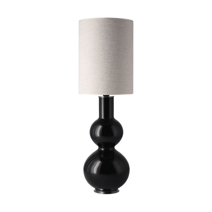 Augusta table lamp black lamp base - London Beige L - Flavia Lamps