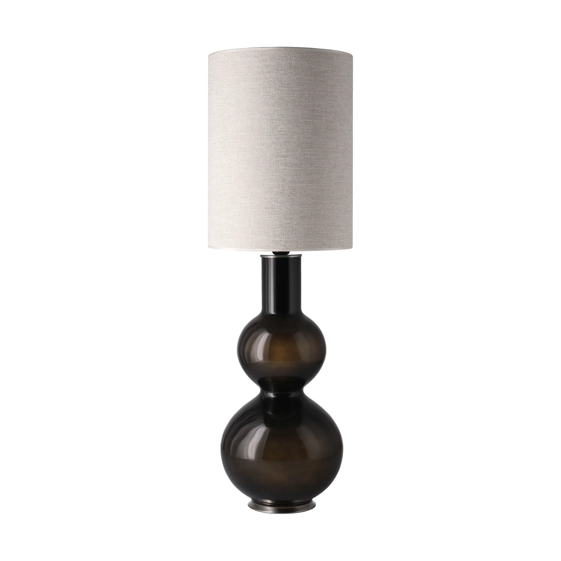 Augusta table lamp black lamp base, London Beige L Flavia Lamps