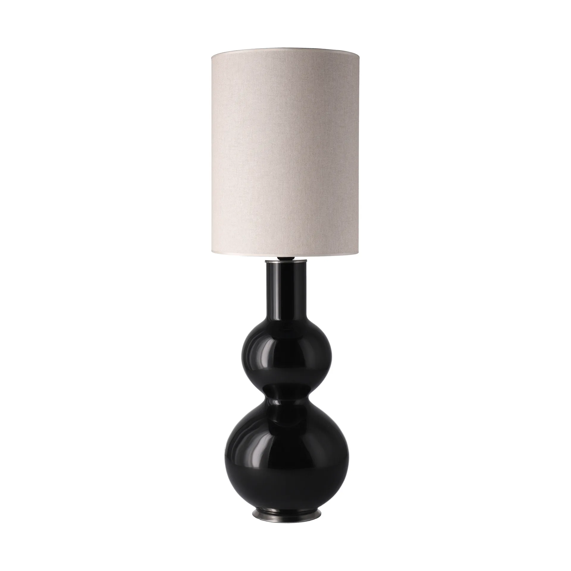 Augusta table lamp black lamp base, Milano Tostado L Flavia Lamps