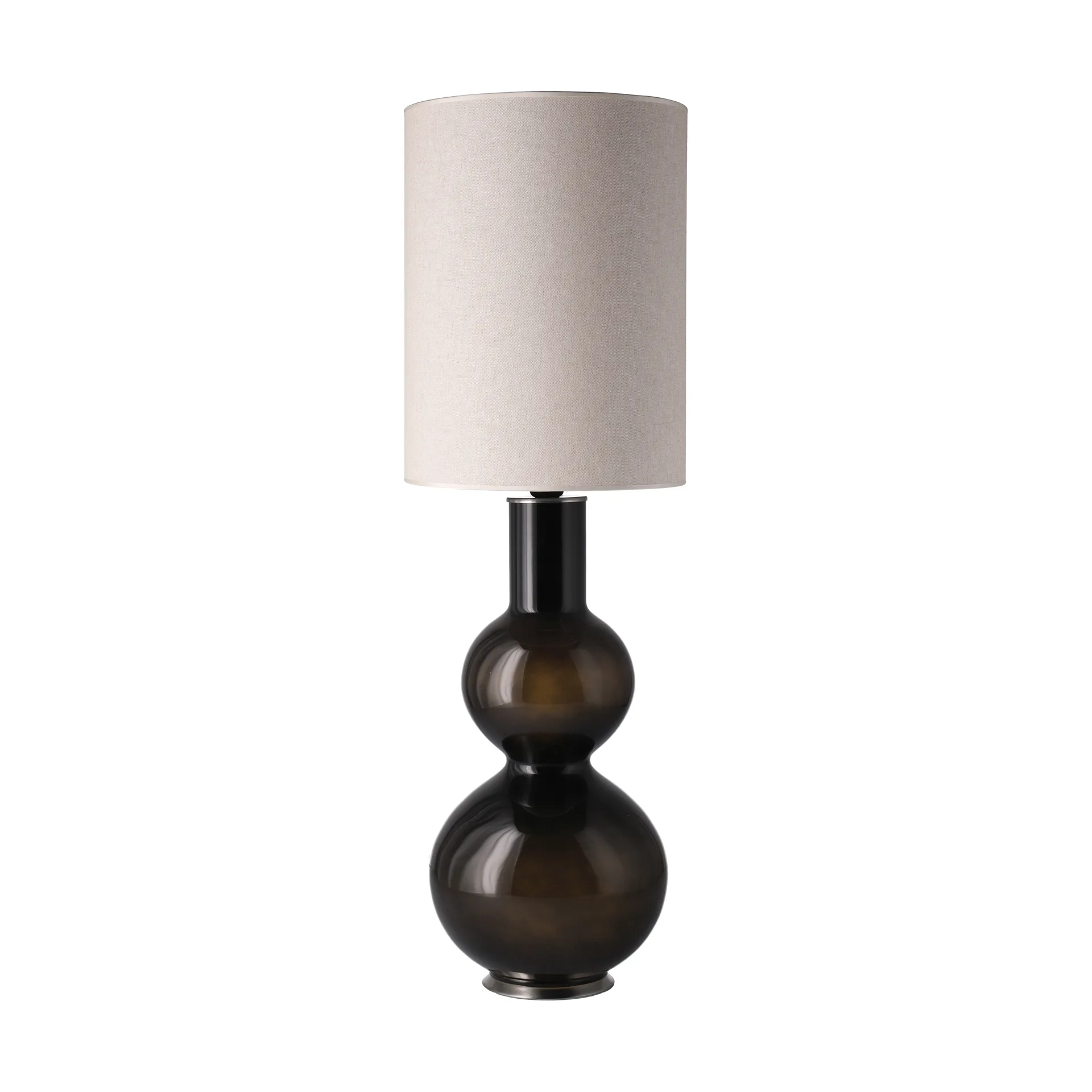 Augusta table lamp black lamp base, Milano Tostado L Flavia Lamps