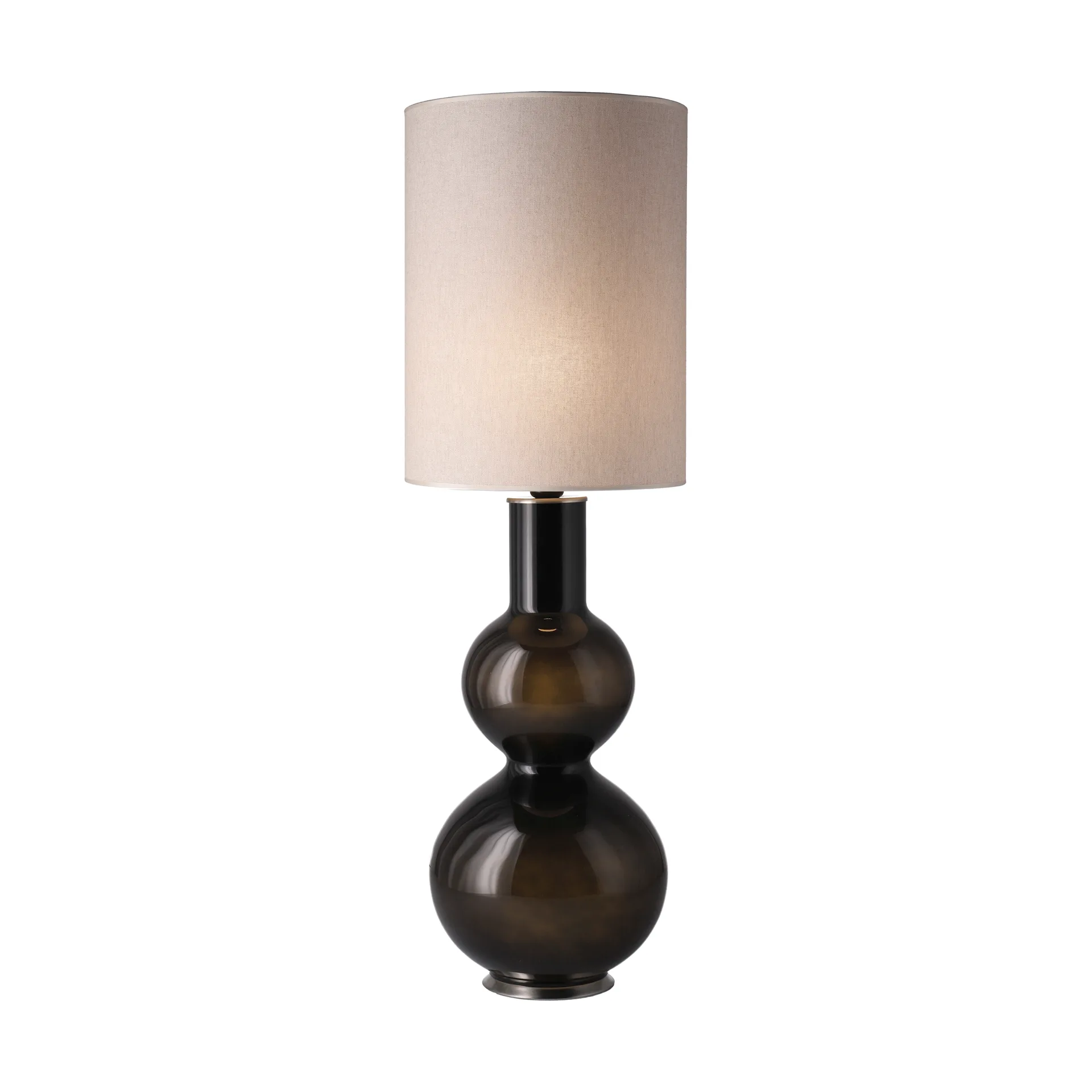 Augusta table lamp black lamp base, Milano Tostado L Flavia Lamps