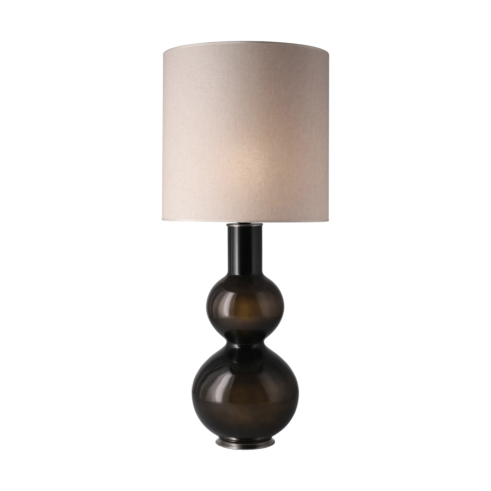 Augusta table lamp black lamp base, Milano Tostado M Flavia Lamps