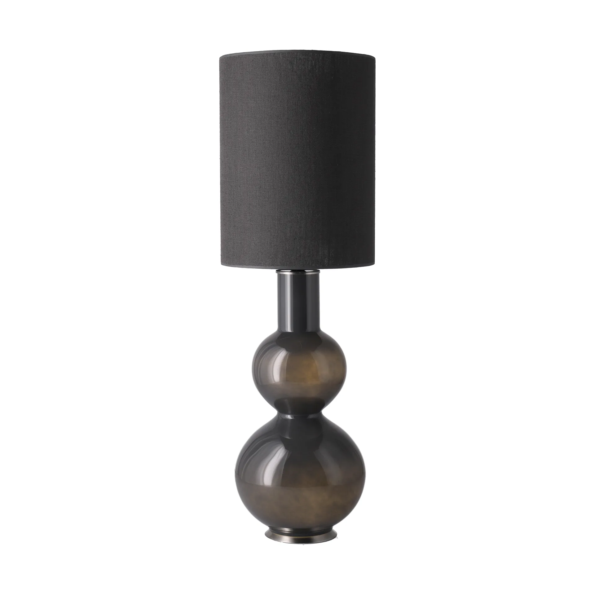 Augusta table lamp grey lamp base, Lino Negro L Flavia Lamps