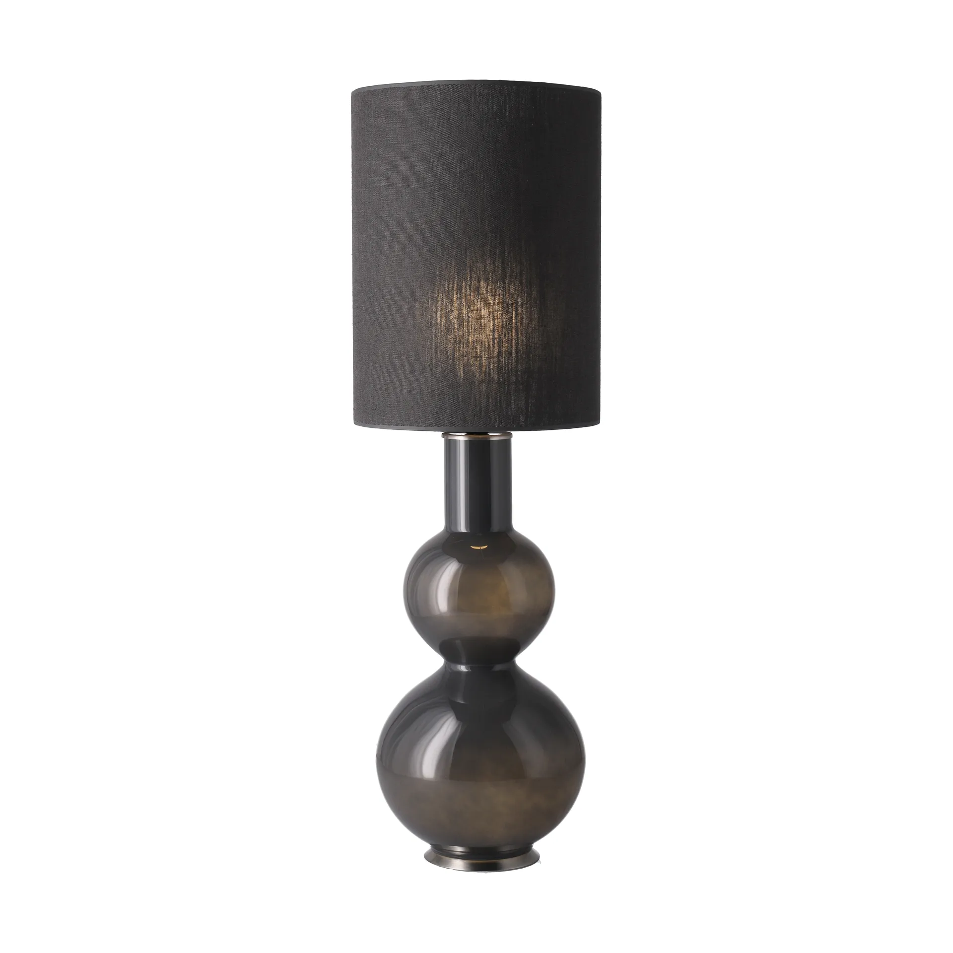 Augusta table lamp grey lamp base, Lino Negro L Flavia Lamps