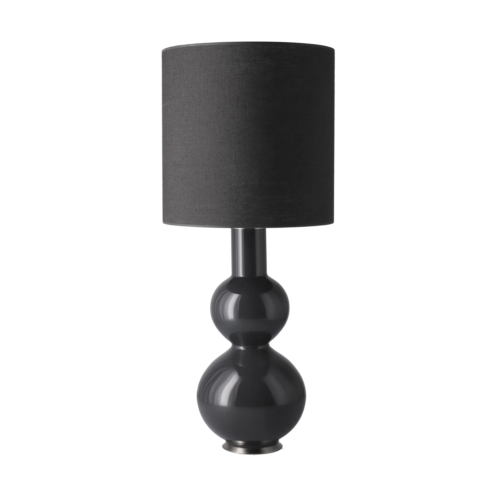 Augusta table lamp grey lamp base, Lino Negro M Flavia Lamps