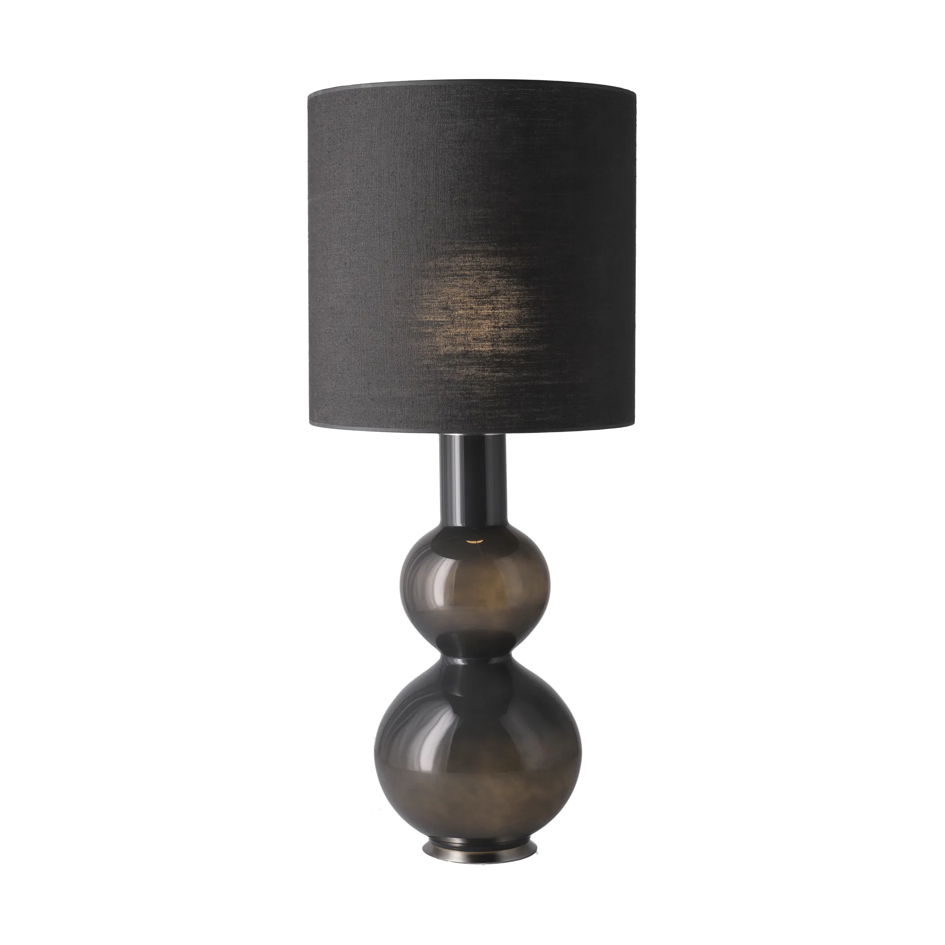 Augusta table lamp grey lamp base, Lino Negro M Flavia Lamps