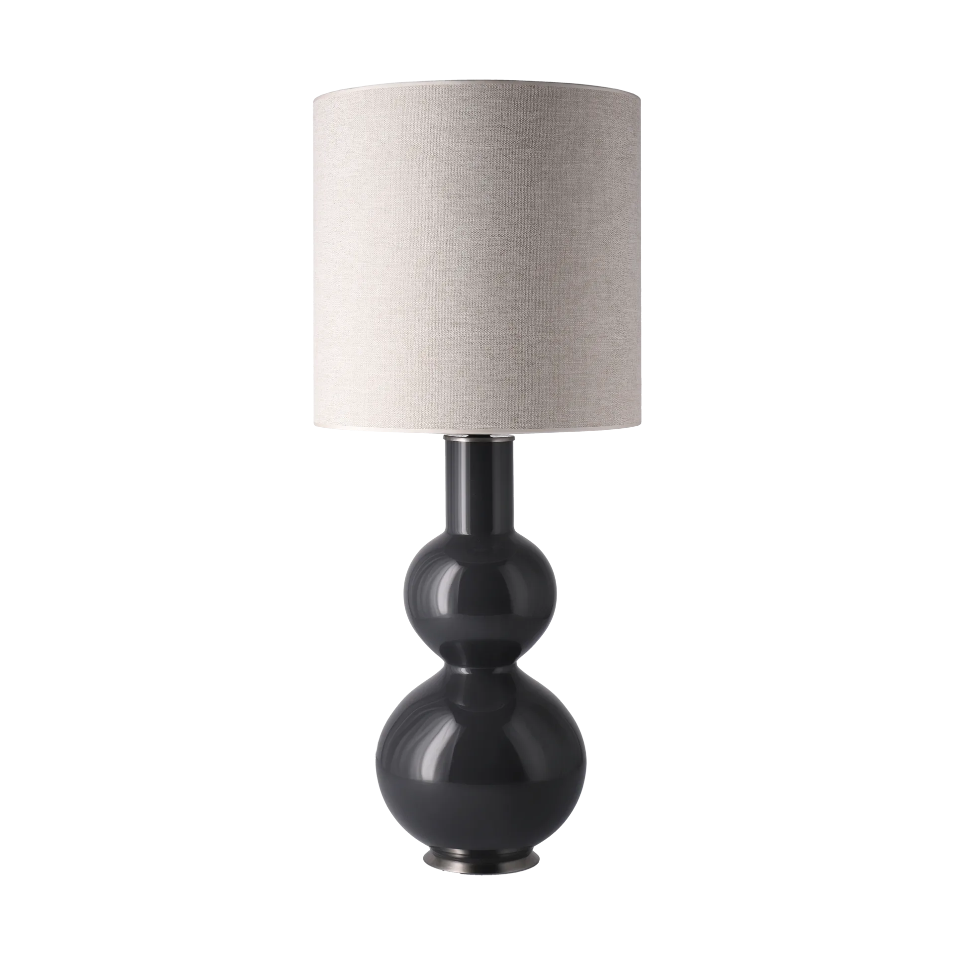 Augusta table lamp grey lamp base, London Beige M Flavia Lamps