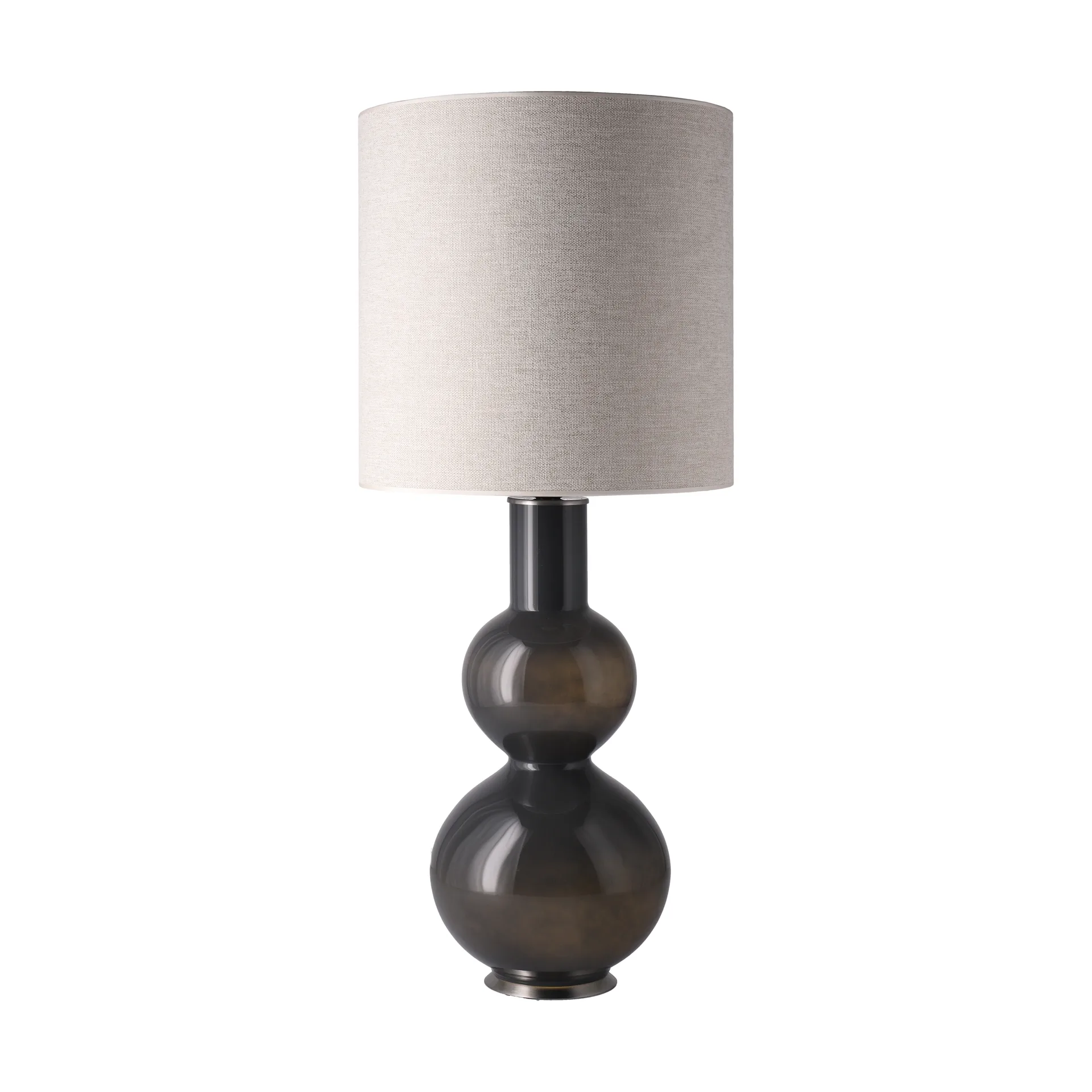 Augusta table lamp grey lamp base, London Beige M Flavia Lamps