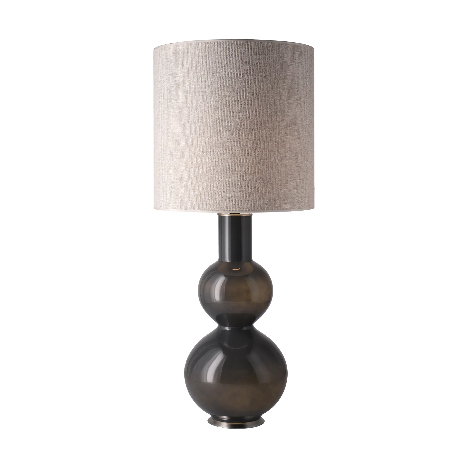 Augusta table lamp grey lamp base, London Beige M Flavia Lamps