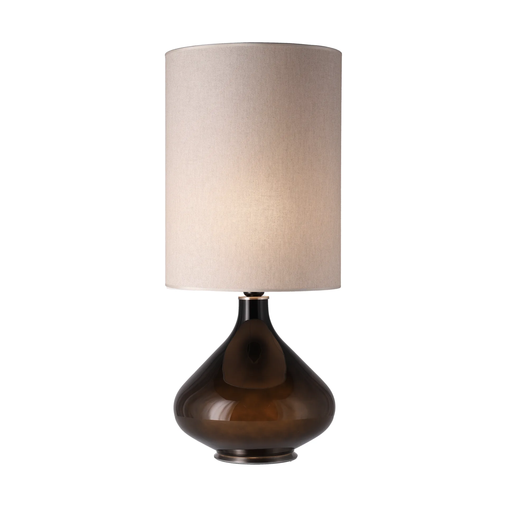 Flavia table lamp black lamp base, Milano Tostado L Flavia Lamps