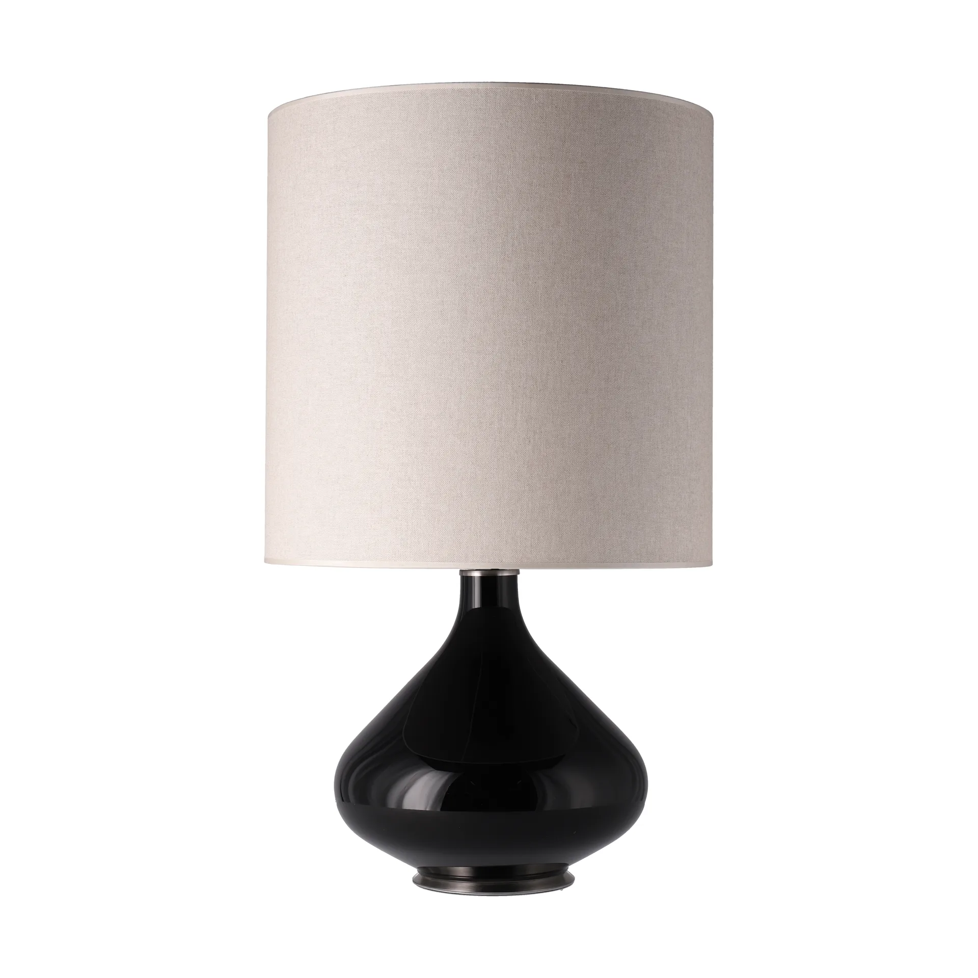 Flavia table lamp black lamp base, Milano Tostado M Flavia Lamps