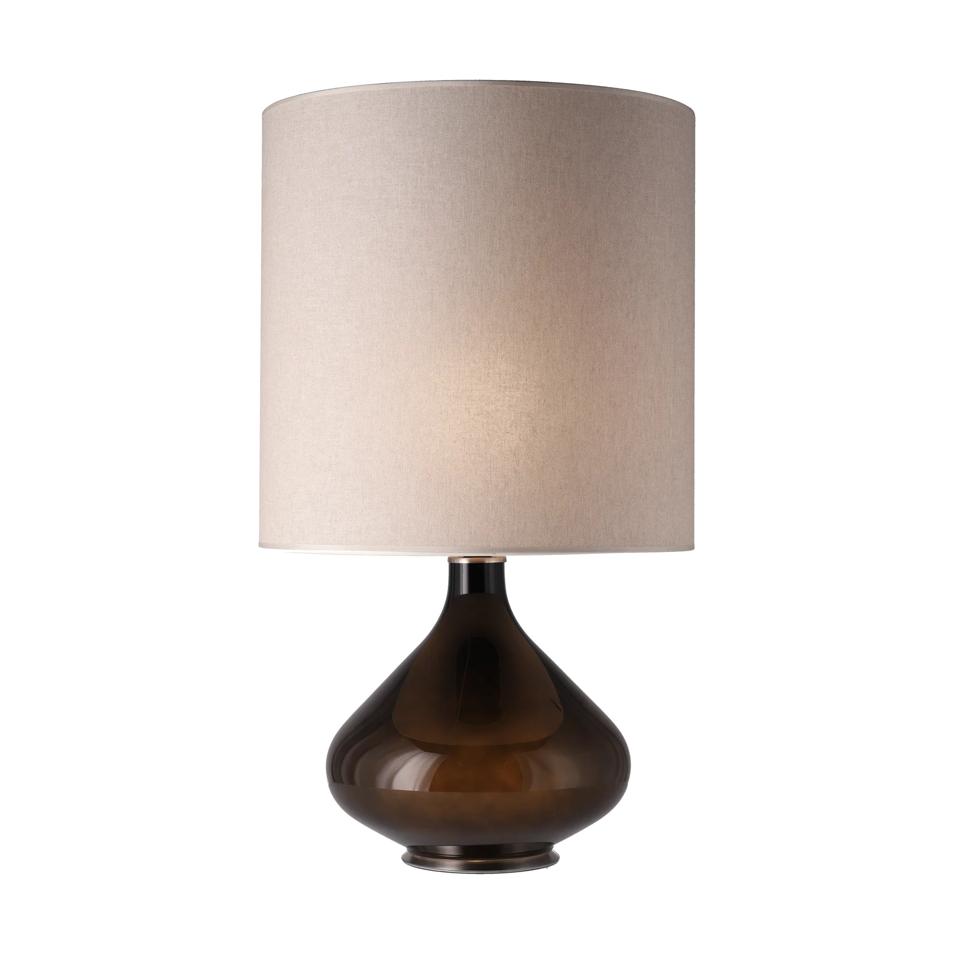 Flavia table lamp black lamp base, Milano Tostado M Flavia Lamps