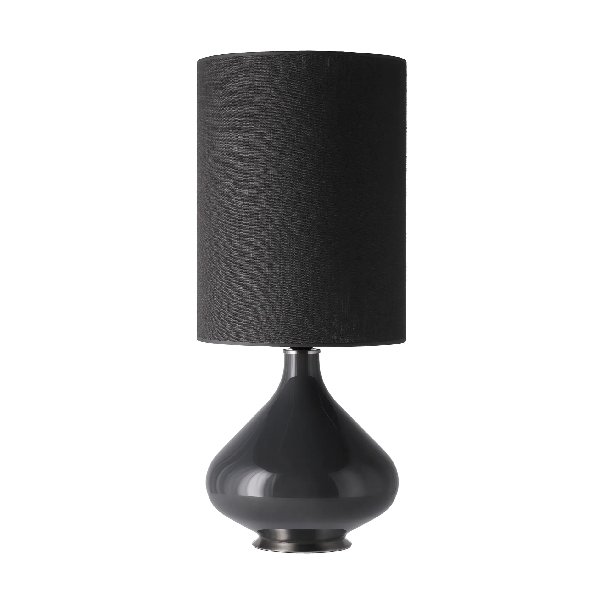 Flavia table lamp grey lamp base, Lino Negro L Flavia Lamps