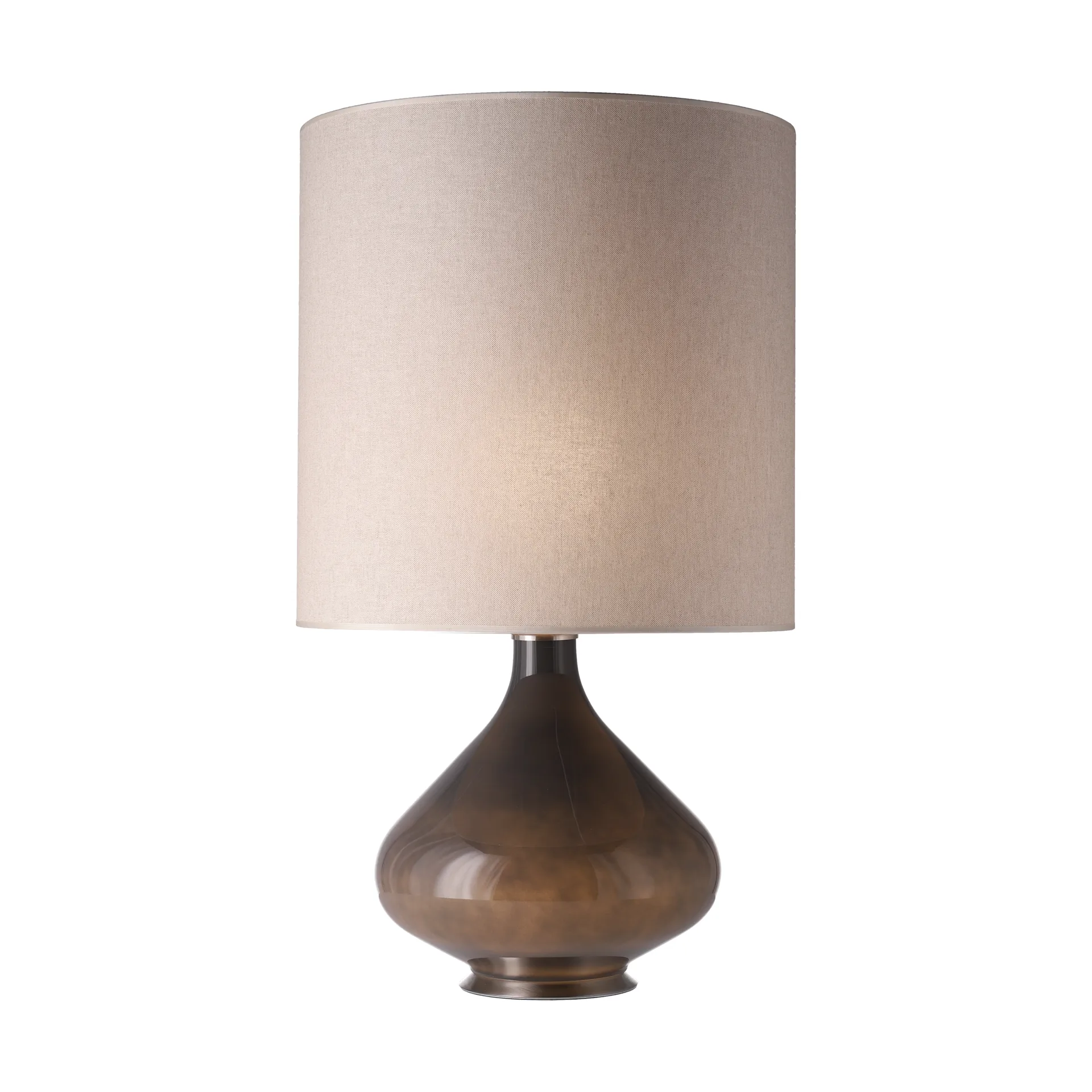 Flavia table lamp grey lamp base, Milano Tostado M Flavia Lamps