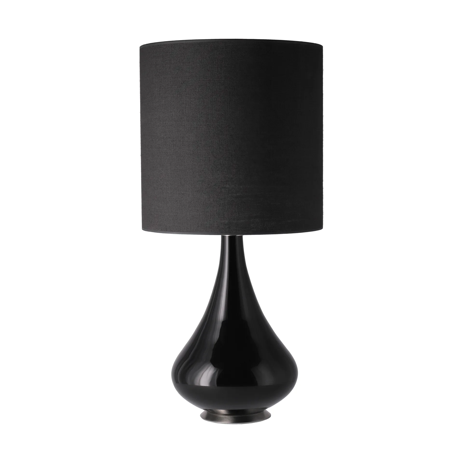 Renata table lamp black lamp base, Lino Negro M Flavia Lamps