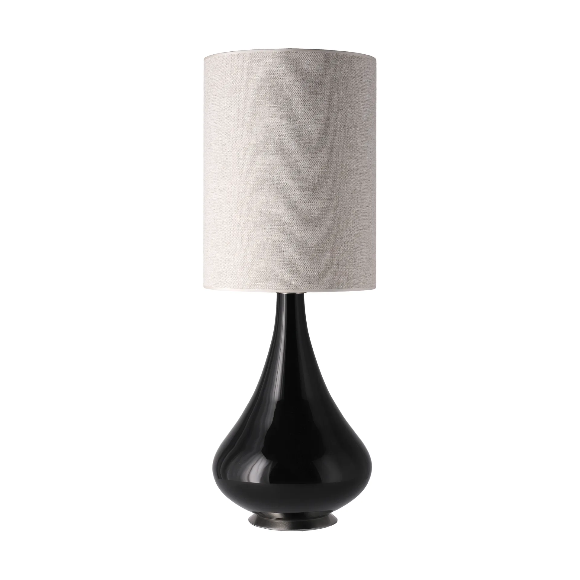 Renata table lamp black lamp base, London Beige L Flavia Lamps