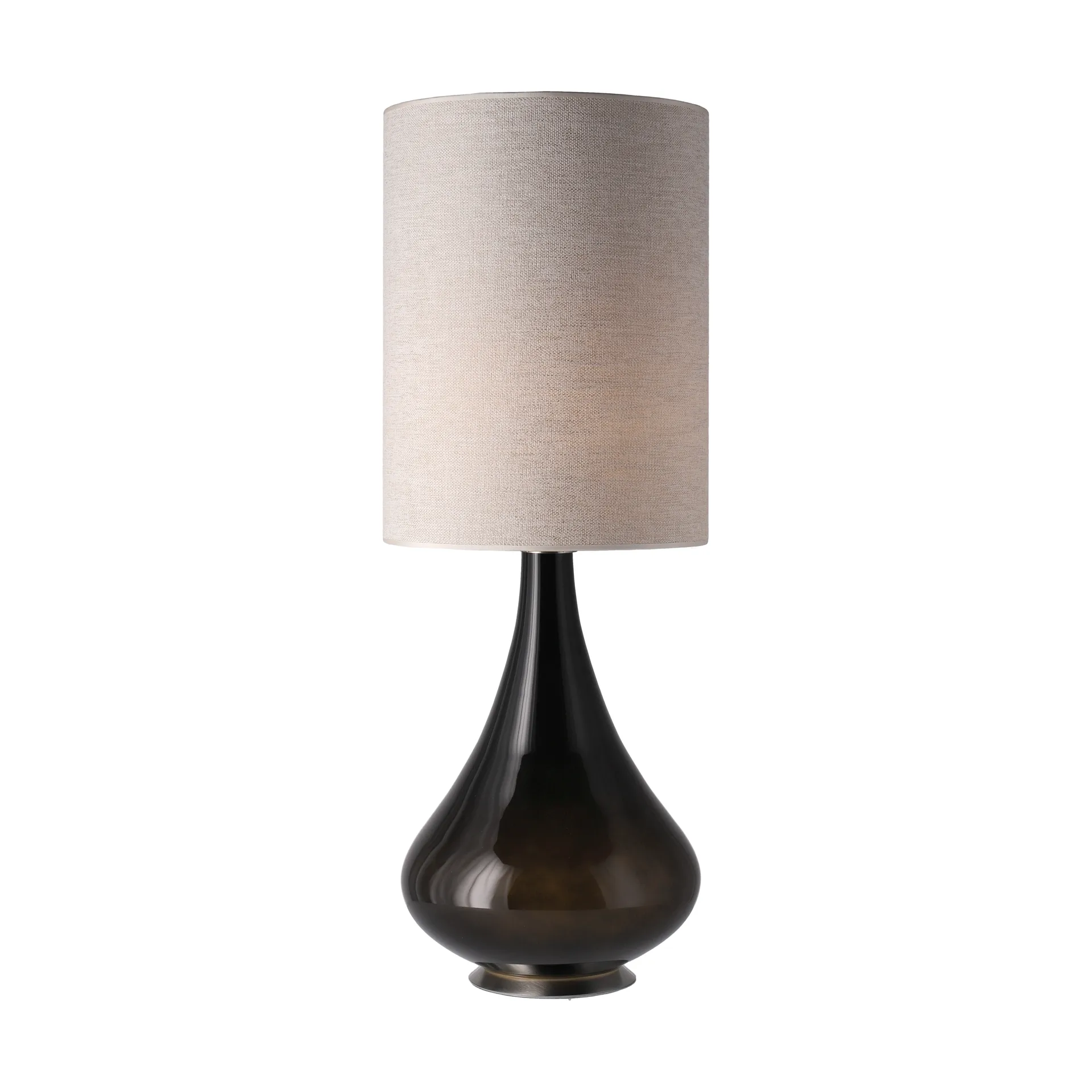 Renata table lamp black lamp base, London Beige L Flavia Lamps
