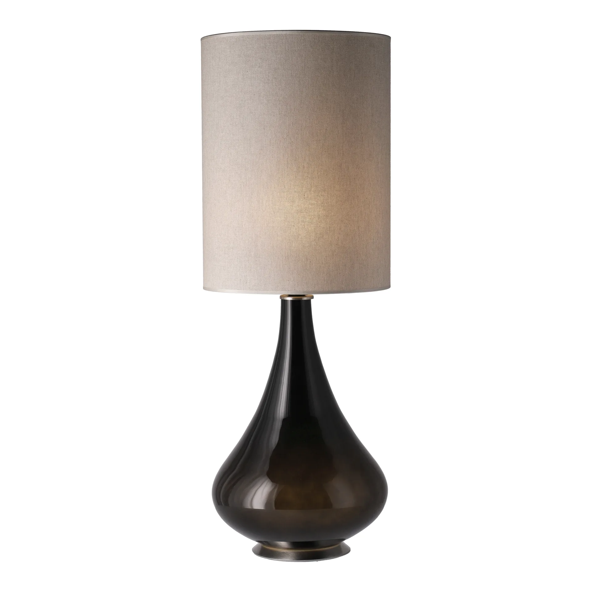 Renata table lamp black lamp base, Milano Tostado L Flavia Lamps