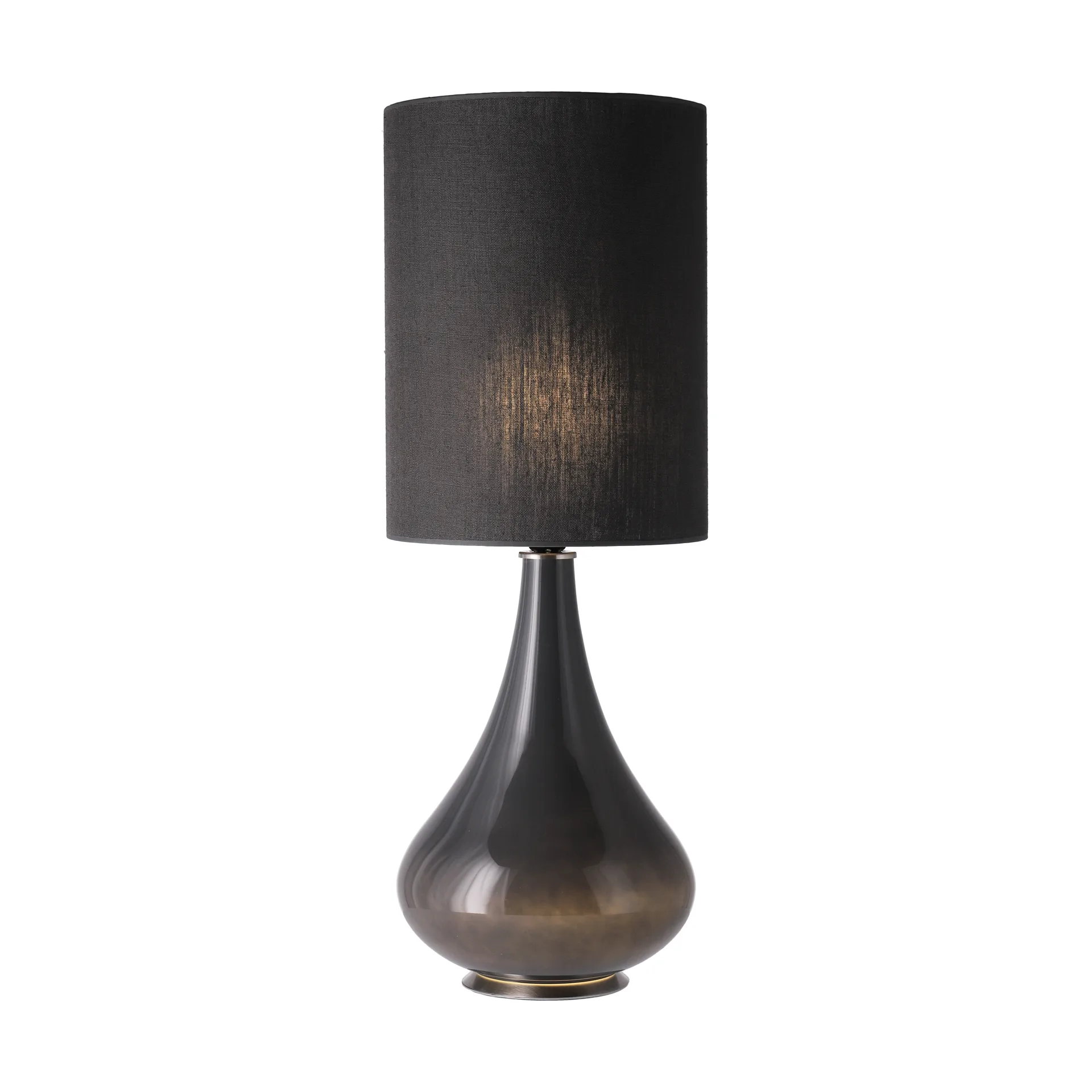 Renata table lamp grey lamp base, Lino Negro L Flavia Lamps