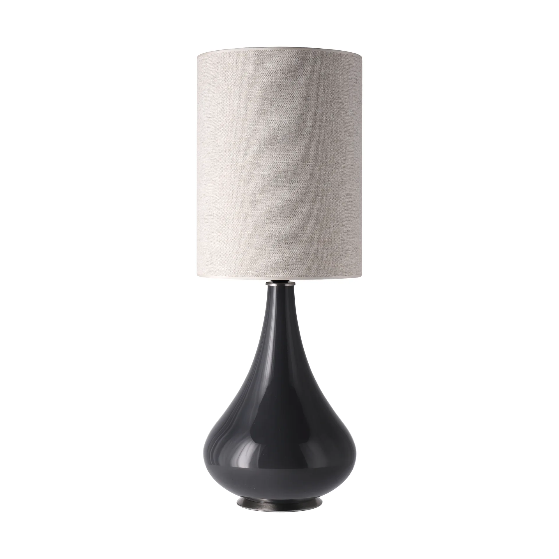 Renata table lamp grey lamp base, London Beige L Flavia Lamps