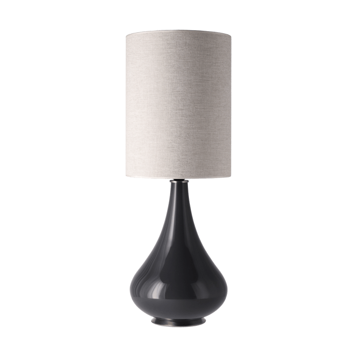 Renata table lamp grey lamp base - London Beige L - Flavia Lamps