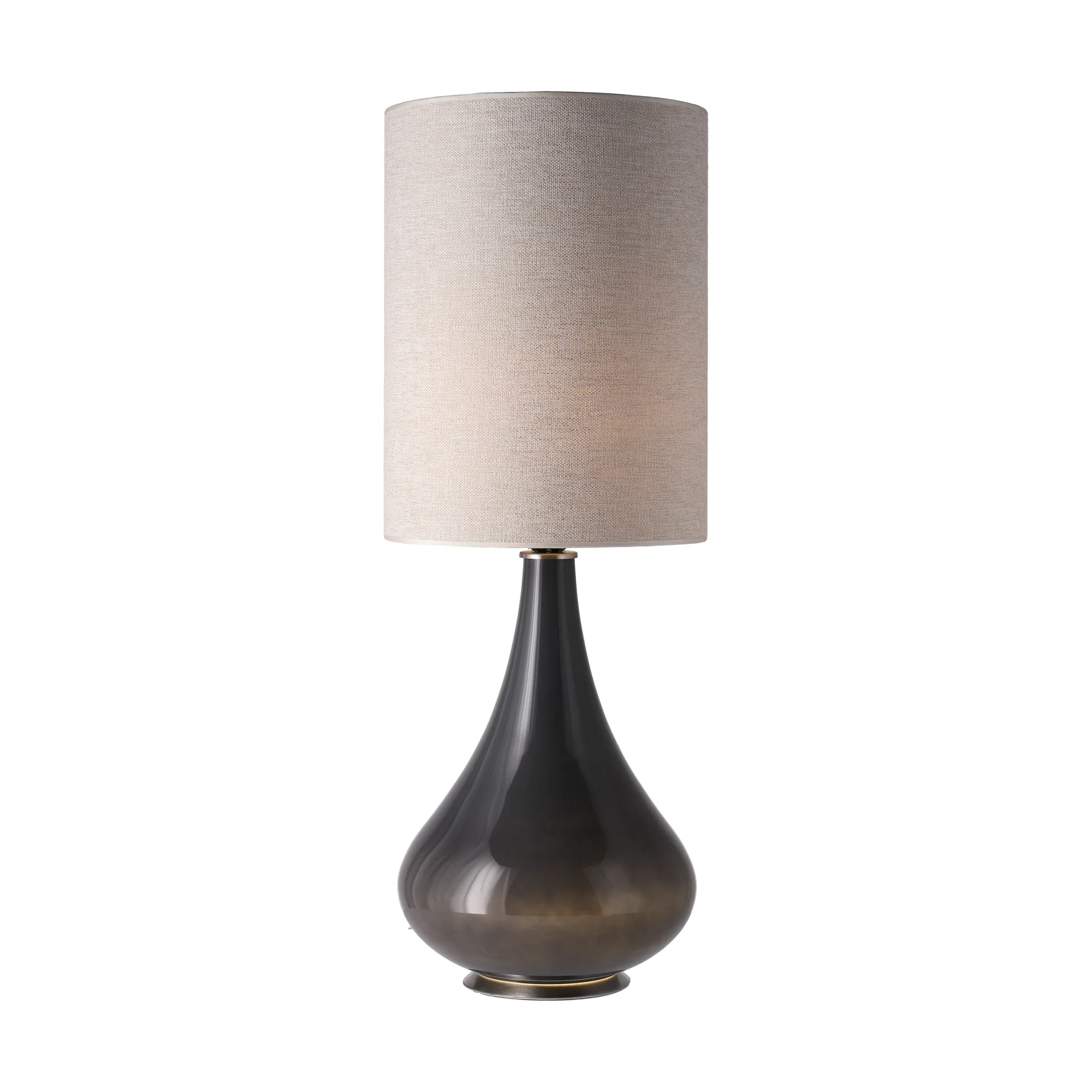Renata table lamp grey lamp base, London Beige L Flavia Lamps