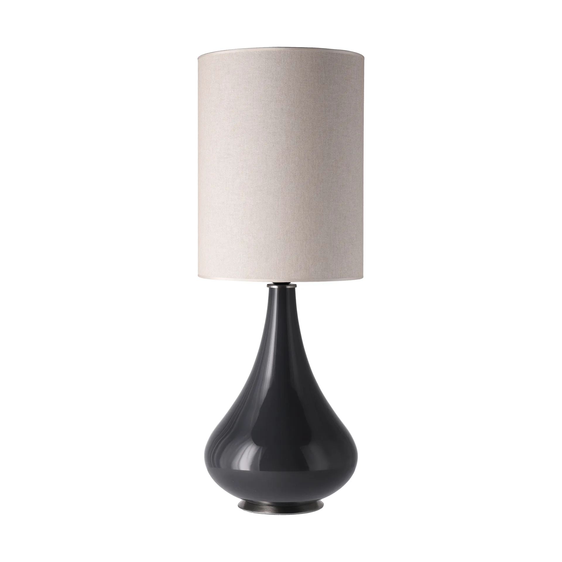 Renata table lamp grey lamp base, Milano Tostado L Flavia Lamps