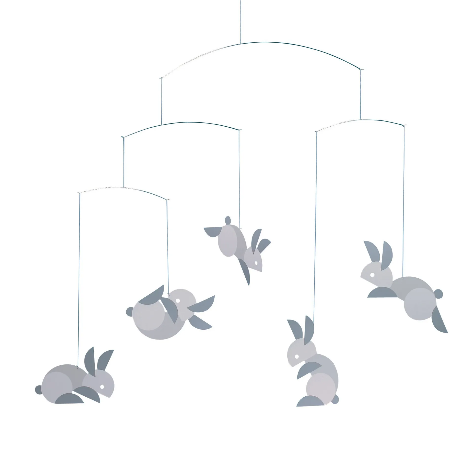 Circular bunnies mobile, multi Flensted Mobiles