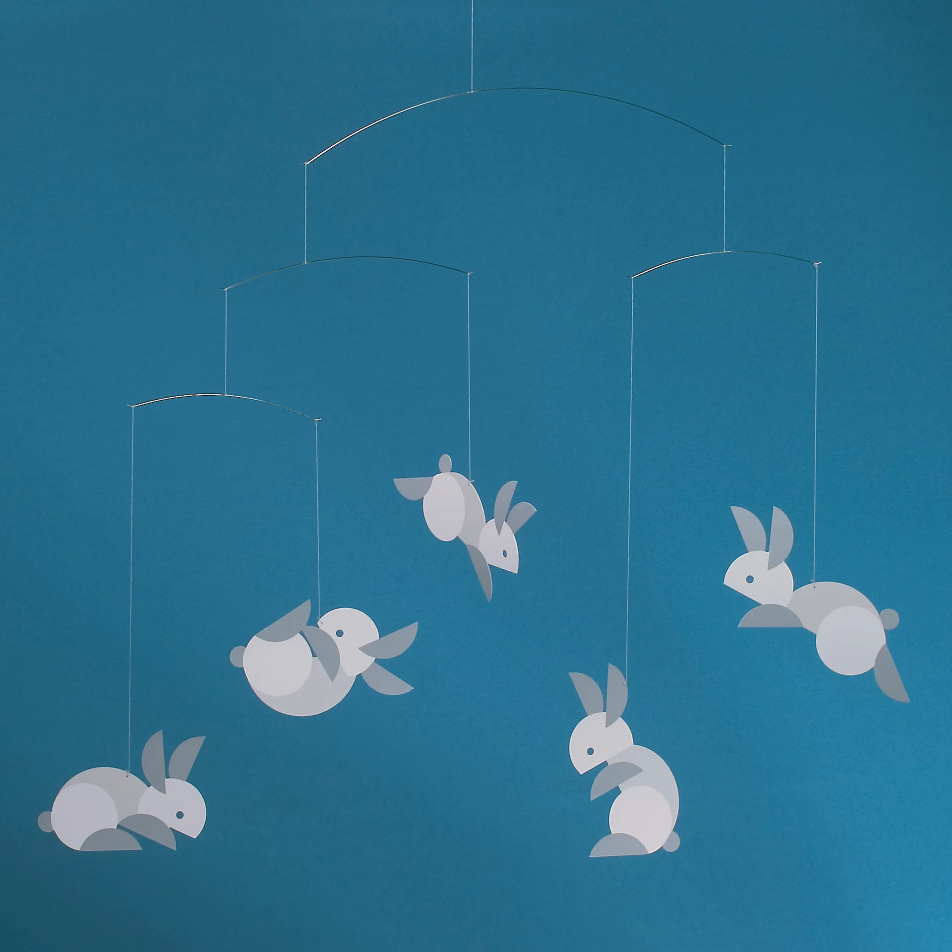 Circular bunnies mobile, multi Flensted Mobiles
