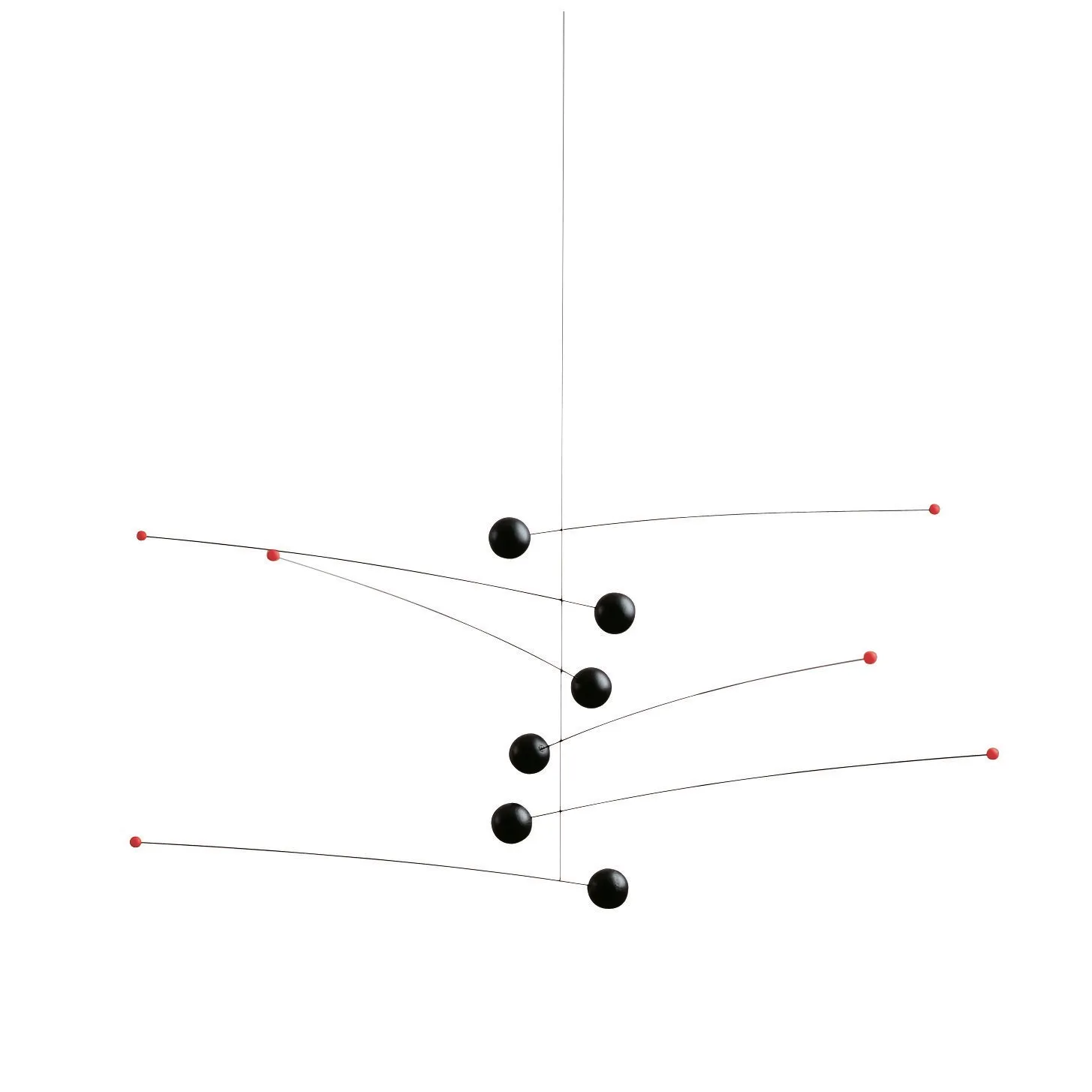 Flensted Mobiles - Olifantenbijeenkomsten - mobiel/windspel - rood/geel/blauw