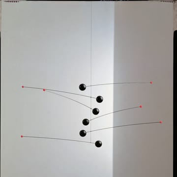 Futura mobile - black-red - Flensted Mobiles