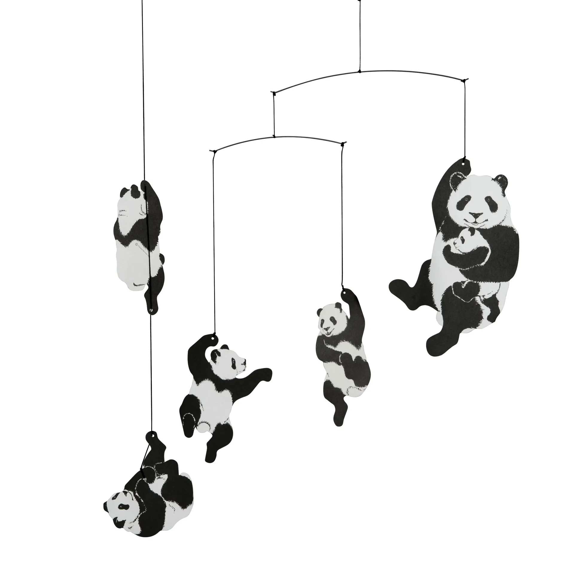 Panda mobile, black-white Flensted Mobiles