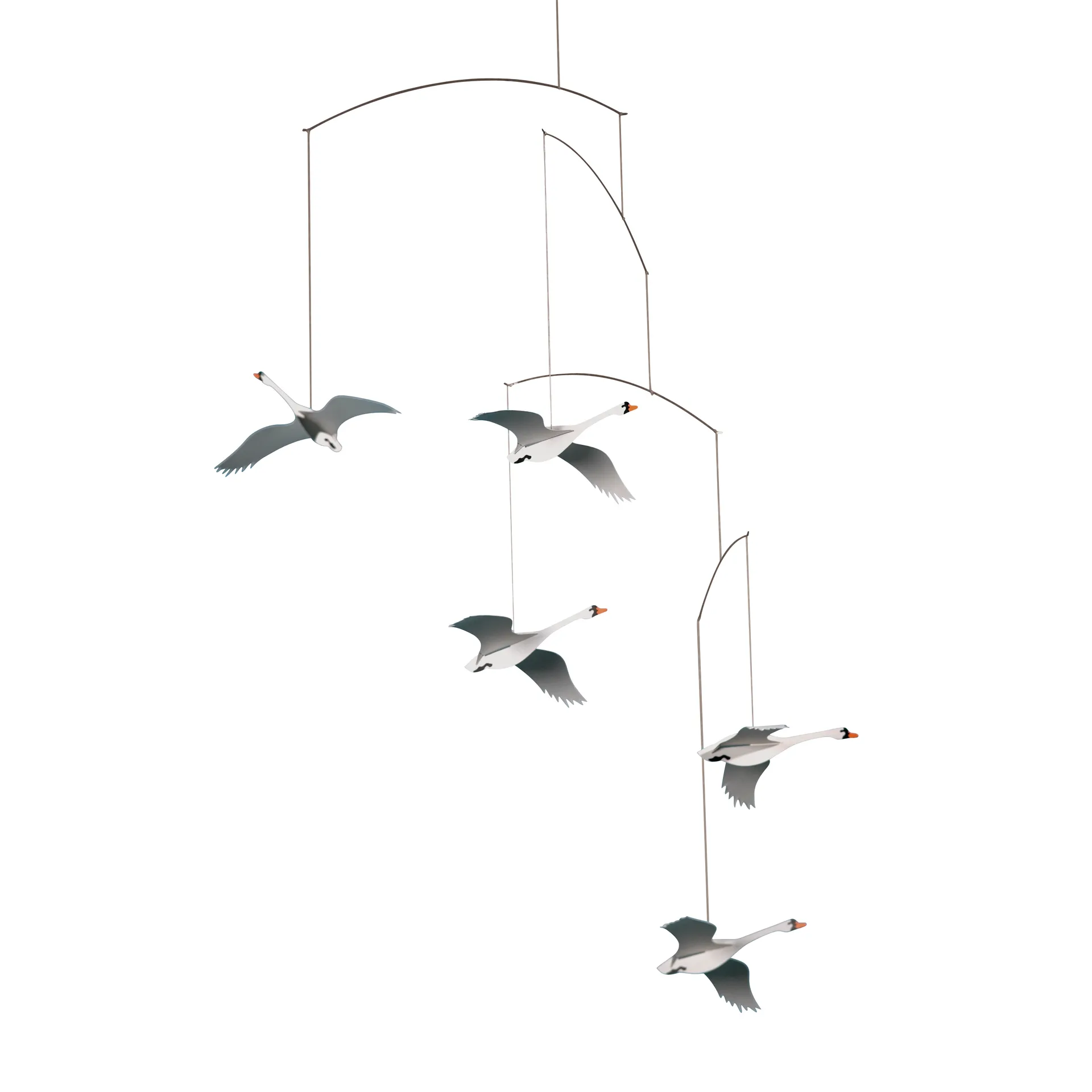 Scandinavian swan mobile, multi Flensted Mobiles
