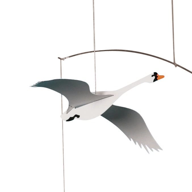Scandinavian swan mobile, multi Flensted Mobiles