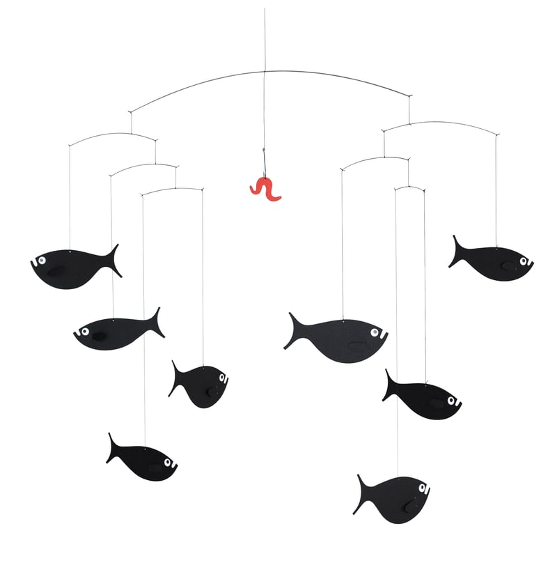 Flensted Mobiles Shoal of fish mobile black