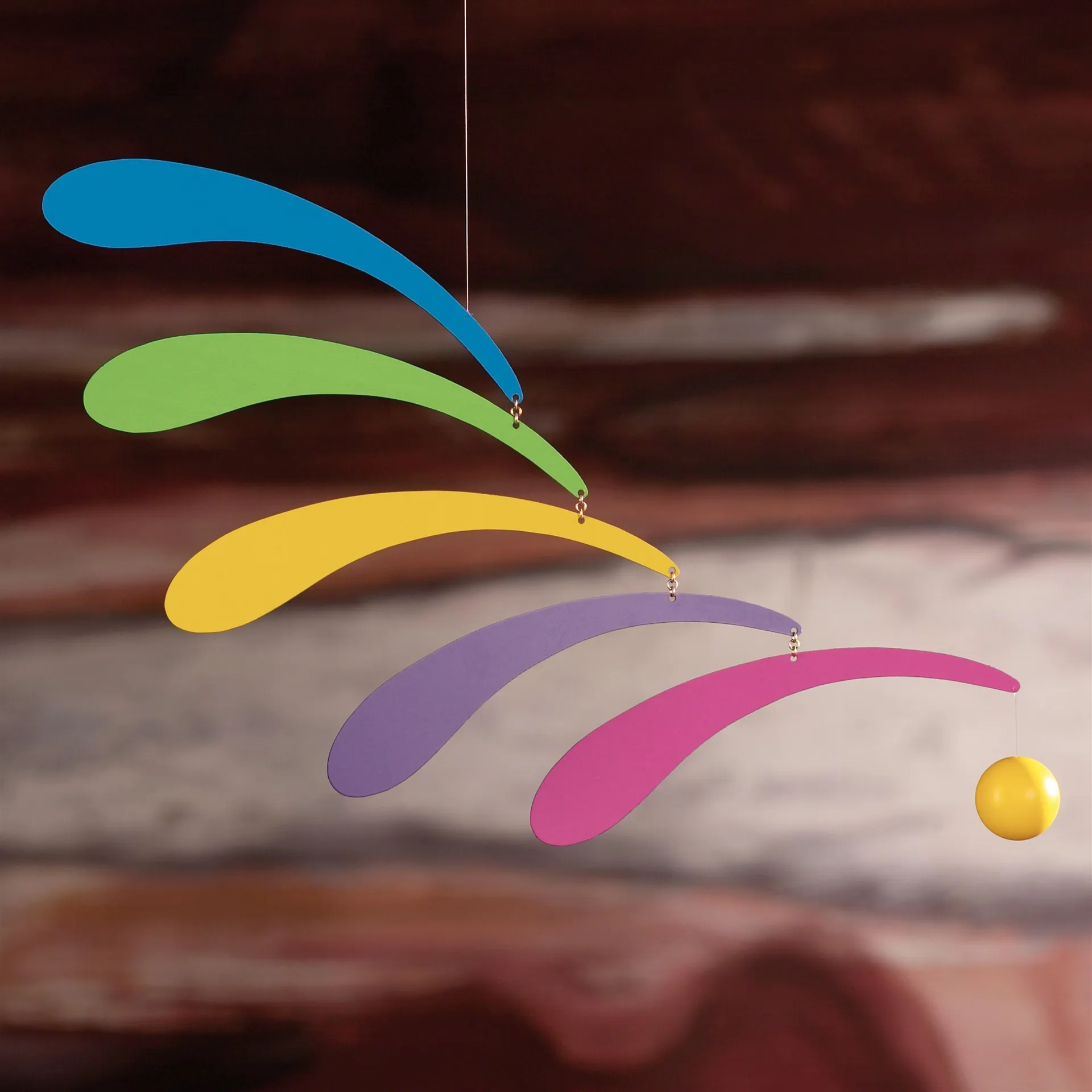 The Flowing Rythm mobile, rainbow Flensted Mobiles