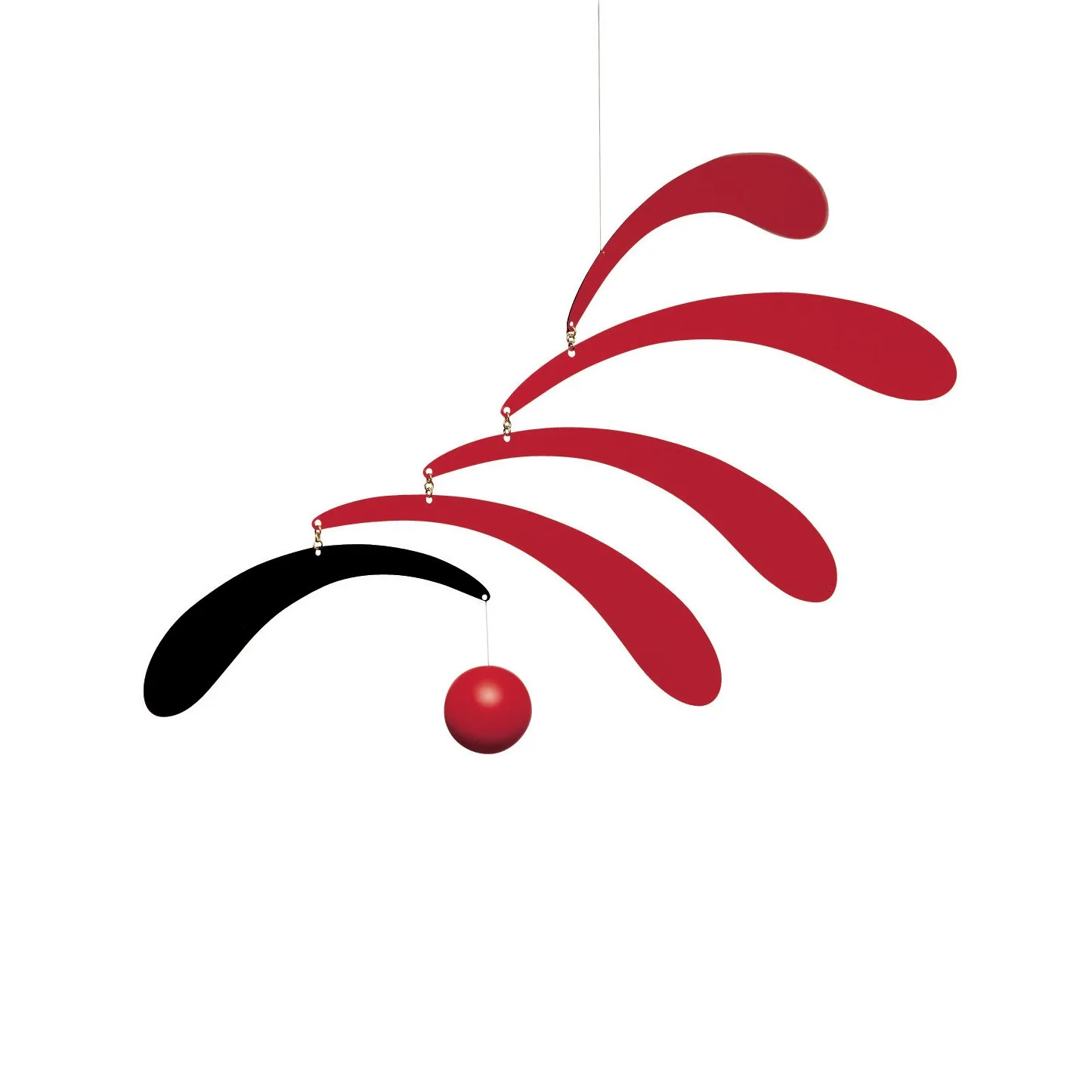 The Flowing Rythm mobile, red Flensted Mobiles