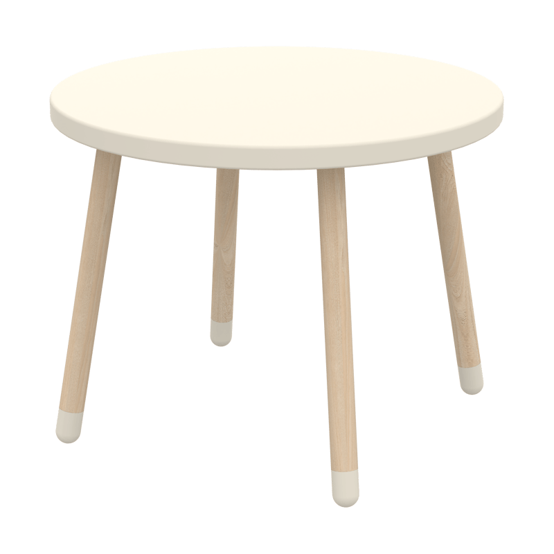 FLEXA Dots play table Ø60 cm Cream