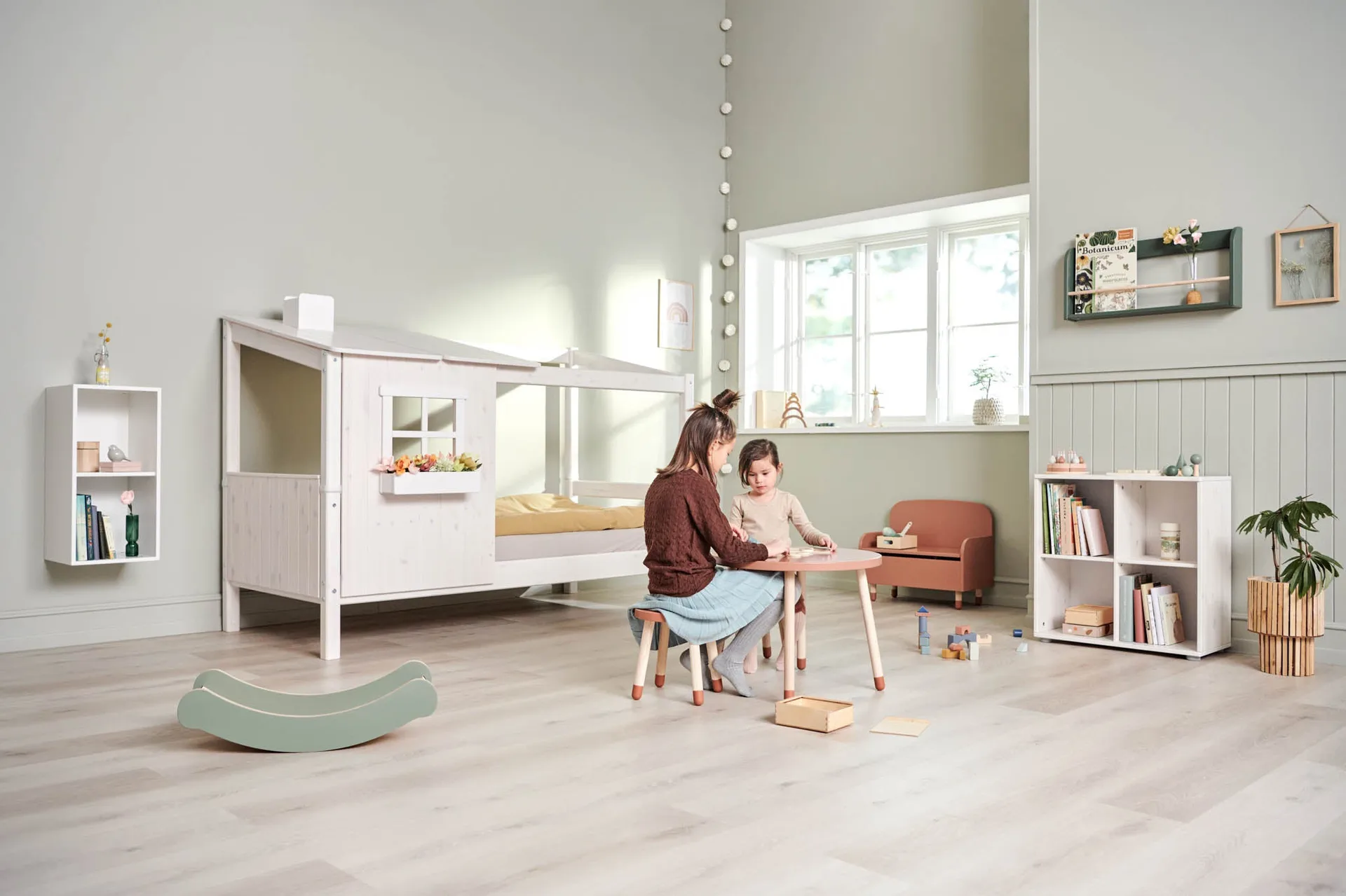 Dots stool 30 cm, Rose FLEXA