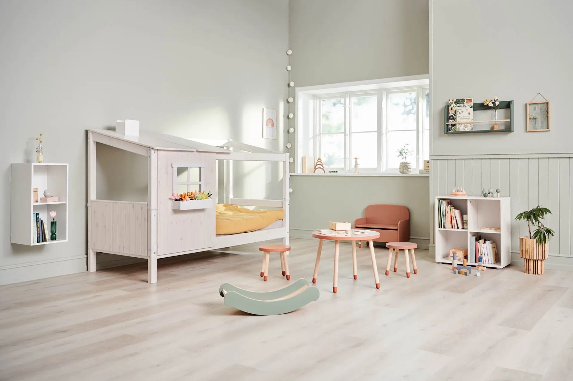 Dots stool 30 cm, Rose FLEXA