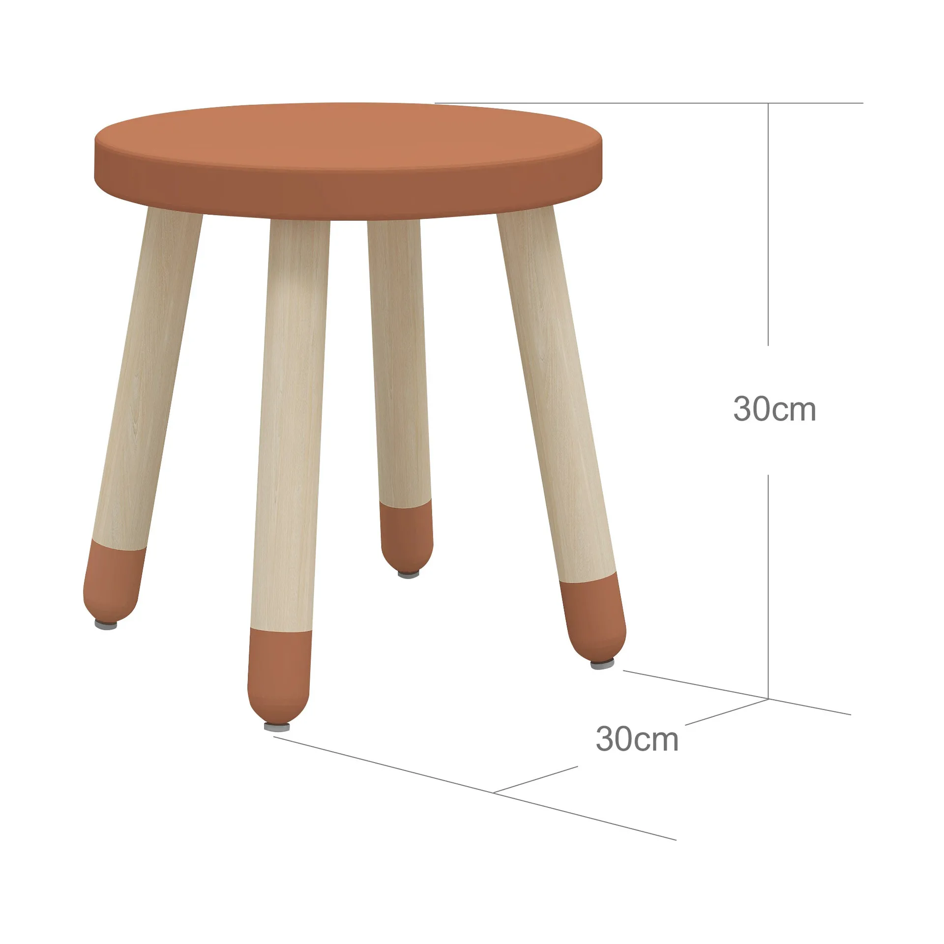Dots stool 30 cm, Rose FLEXA