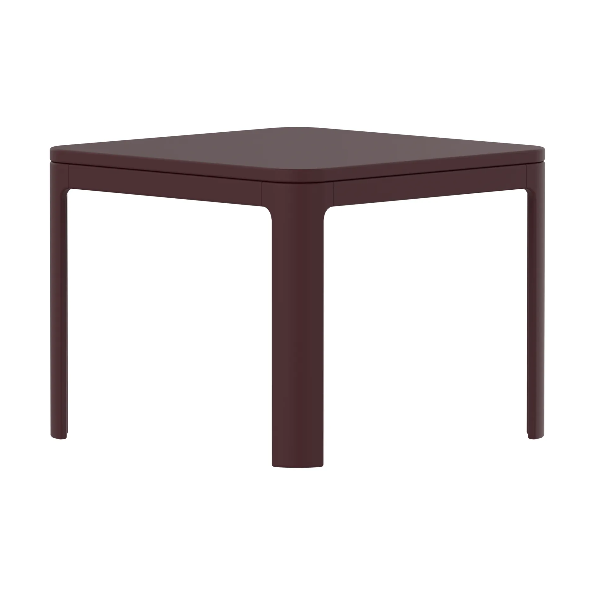 Nova table 47x60x60 cm, Pomegranate Plywood FLEXA