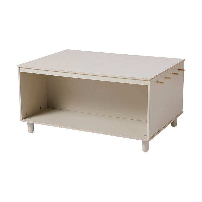 FLEXA Play play table 70x100 cm Grey | Scandinavian Design | Desks | Grey